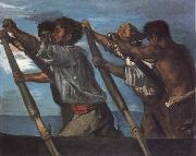 Hans von Maress Oarsmen.Study for a Fresco at the Zoological Station in Naples Sweden oil painting artist